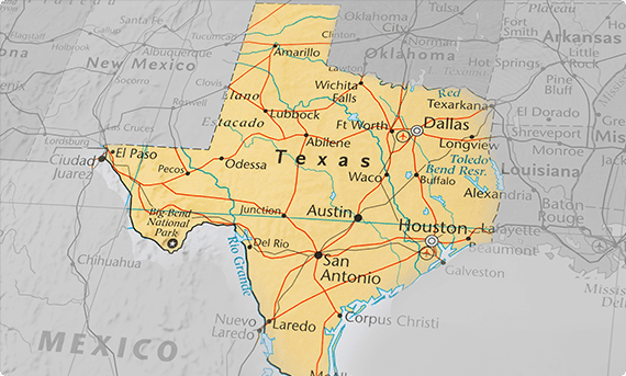 Areas We Serve In Texas